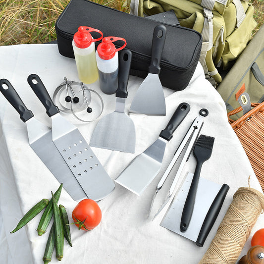 New Bbq Stainless Steel Barbecue Tool Set