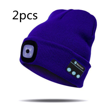 Bluetooth LED Hat Wireless Smart Headset Headphone