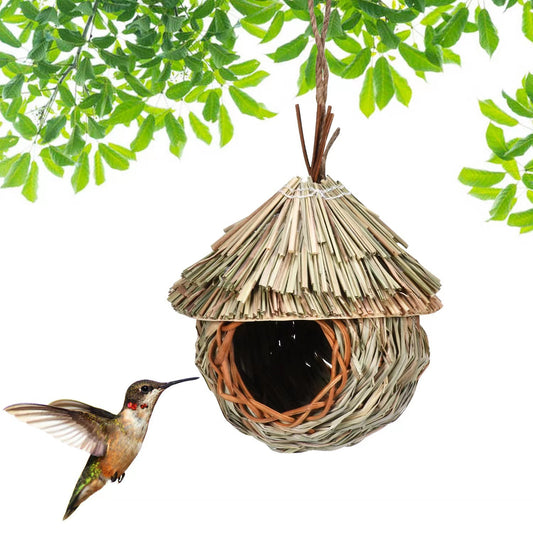 Creative Hanging Straw Bird Nest Manual Environment Layout