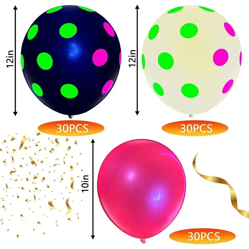 Colorful Neon Balloon Luminous Party Supplies