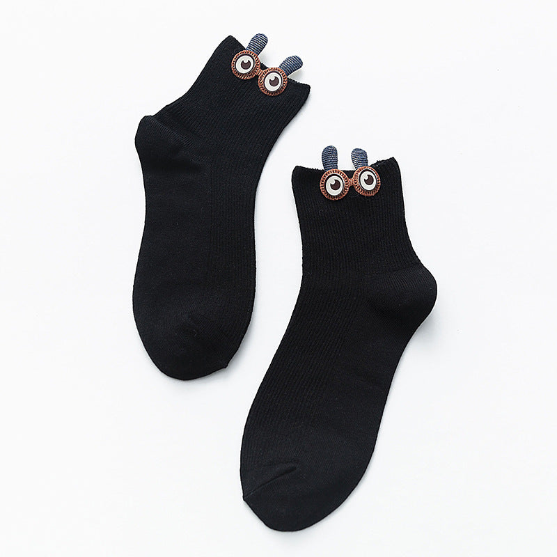 Big eyes socks women's tube socks