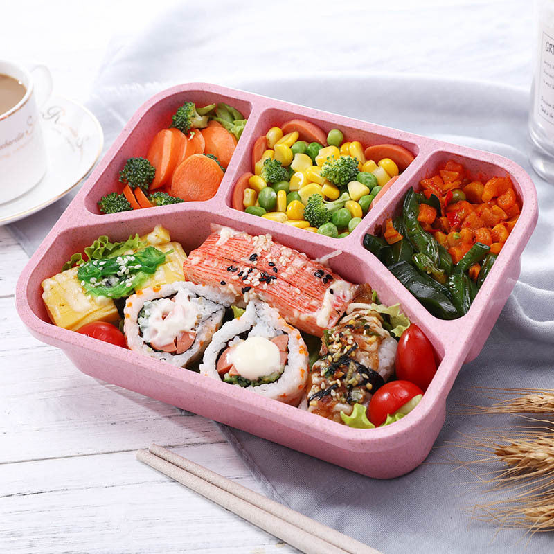 Wheat straw bento box