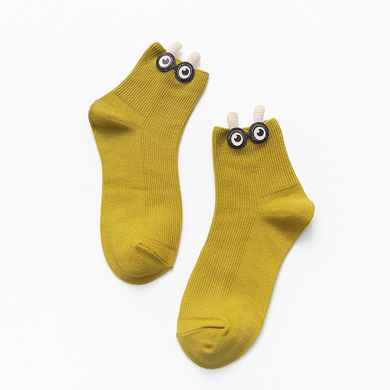 Big eyes socks women's tube socks