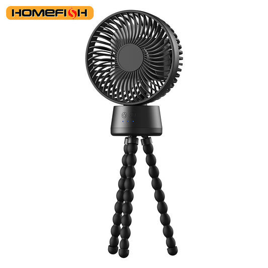 HOMEFISH F2 Automatic Shake Head Baby Stroller Fan Handheld Fan Desktop Outdoor Camping Light Fan Baby Stroller Accessories