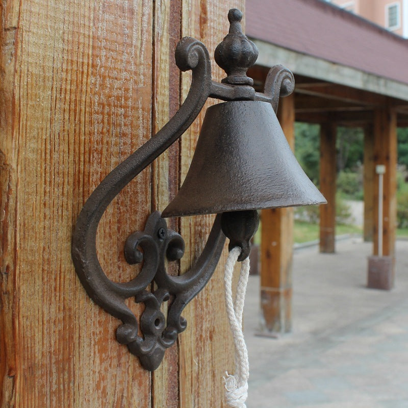 European vintage hand ring the bell