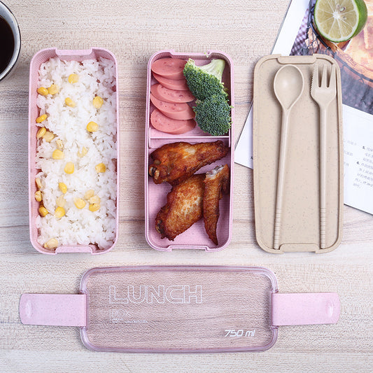 Healthy MaterialLayer Lunch Box Wheat Straw Bento