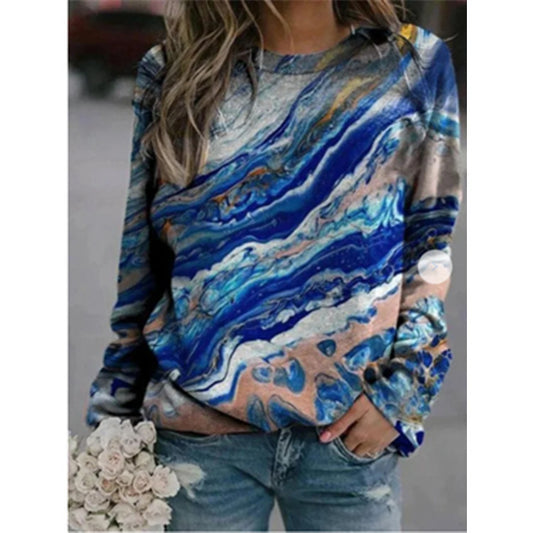 Printed Casual Sweaters For Cross Border