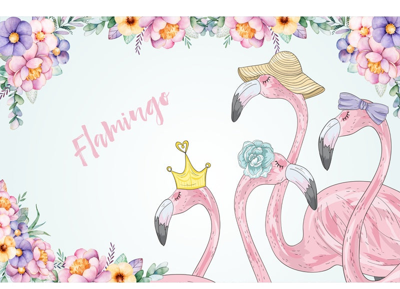 Flamingo Self Adhesive Decorative Sticker Wallpaper Background Wall Sticker