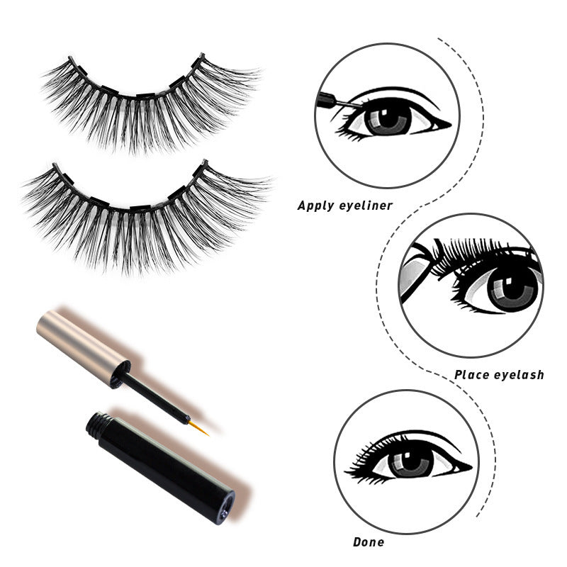 3d Magnet Eyelashes Thick Natural Eyelashes