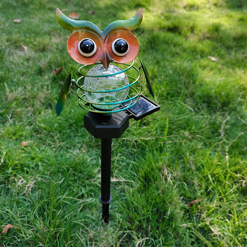 Solar Owl Lawn Lamp Outdoor Waterproof LED Garden Pathway Lighting Night Light Energy Saving Landscape Decor