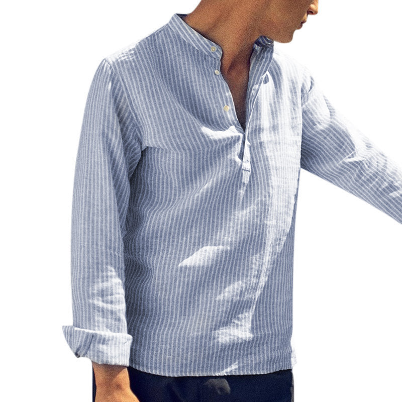 Hot sale striped men's shirt