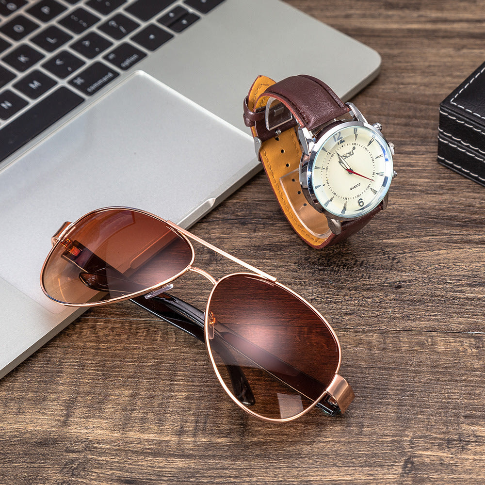 Watch Sunglasses Creative Combination Set