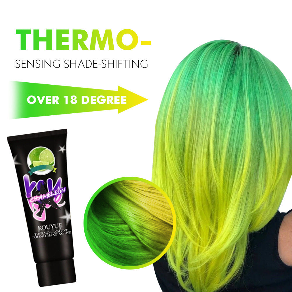 Professional Use Colour Cream Magical Thermochromic Semi Tool Permanent Purple Grey Dye Green Hair Paint Blue Color