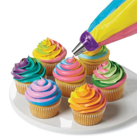 Baking Tools 3-hole 3-color Butter Piping Bag