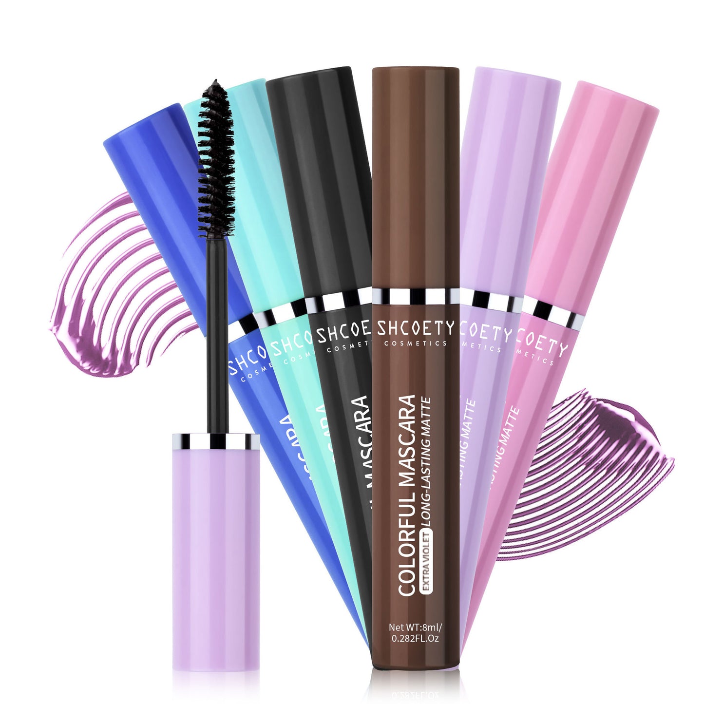 Color Mascara Waterproof Not Smudge Long Thick