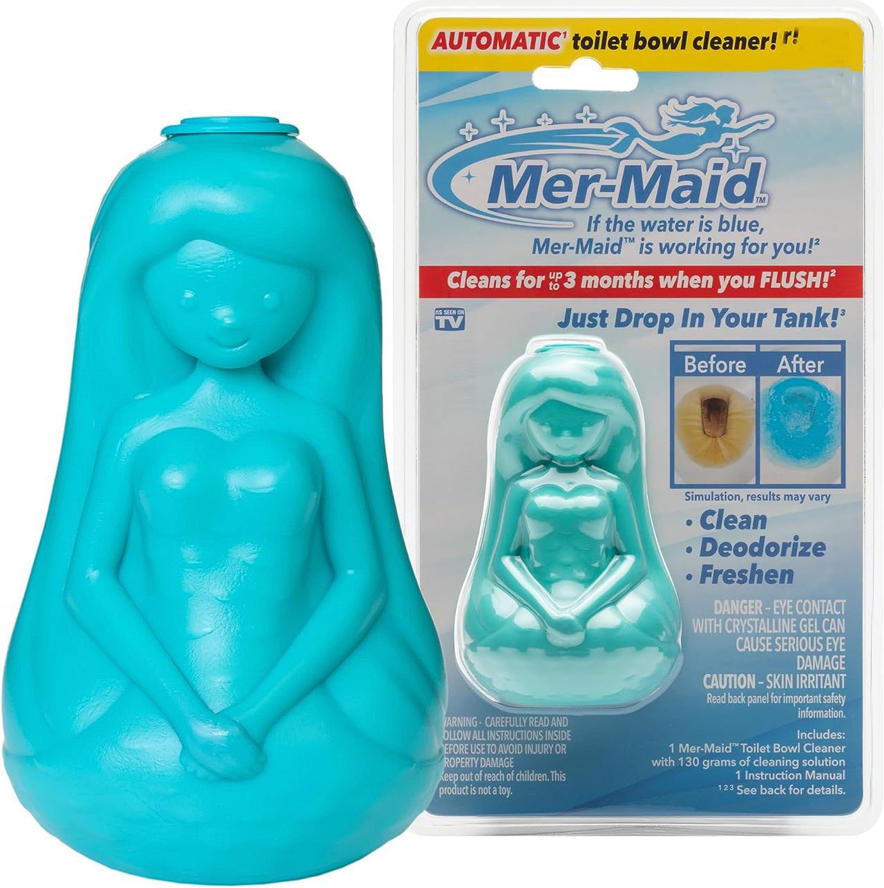 Mermaid Toilet Cleaner Toilet Cleaner Toilet Deodorant Fragrance Toilet Cleaner Decontamination Yellow Toilet Detergent