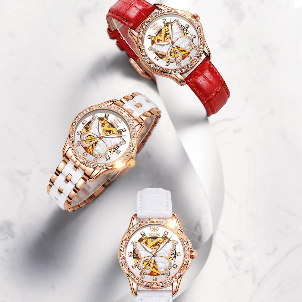 Women's Automatic Mechanical Watch Gift Box Set