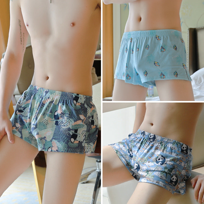 Men's Underwear Cotton Printed Boxers Loose Comfortable Personality Boxers