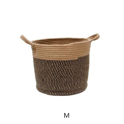 Cotton Linen Storage Laundry Basket