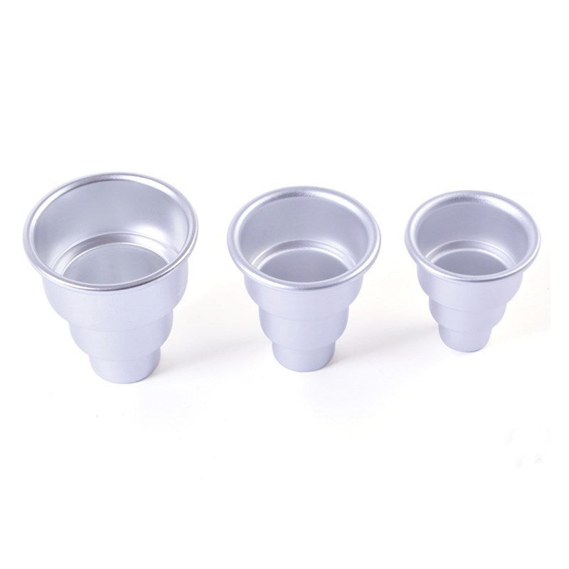 Mini three-layer aluminum alloy cake mold ，