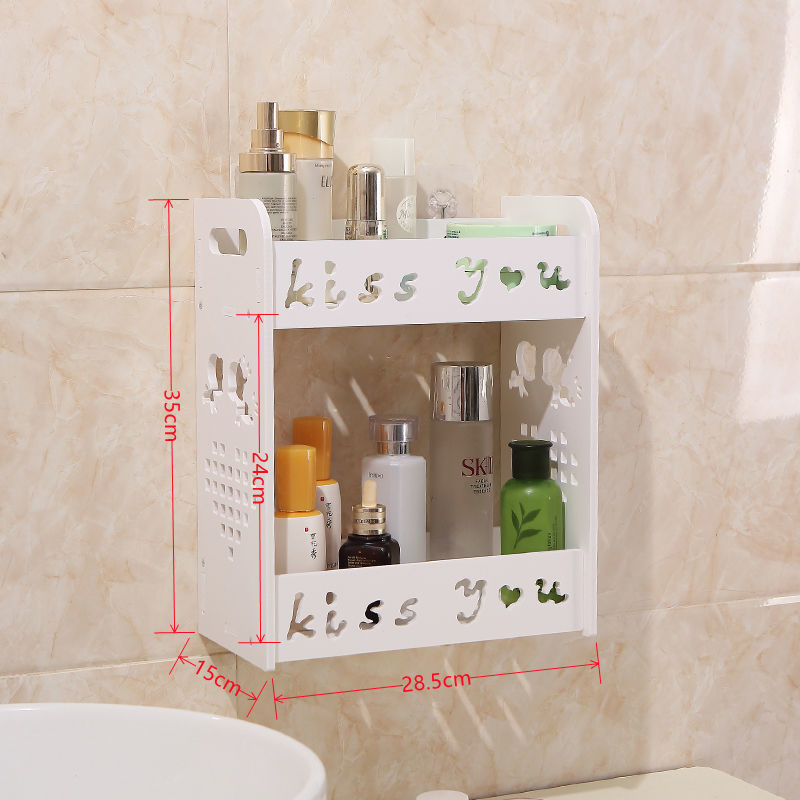 Perforation-free Bathroom Wall Mounted Storage Rack