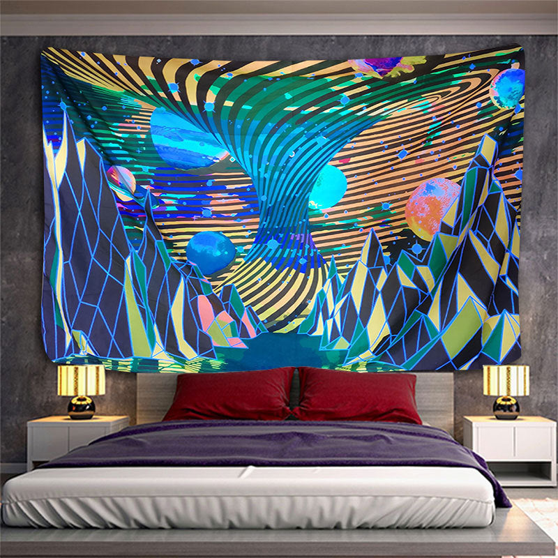 Fluorescent UV Light Printing Home Decor Tapestry Beach Towel