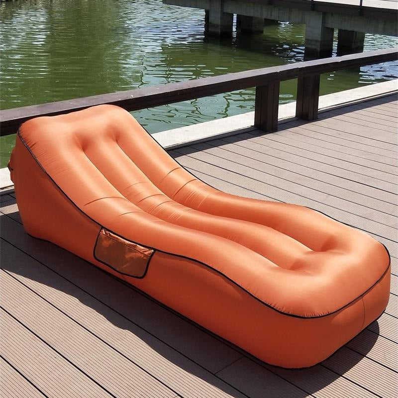 Camping Sofa Inflatable Sofa Portable Air Bed Outdoor Airbed Casual Beach Recliner Floatation Bed