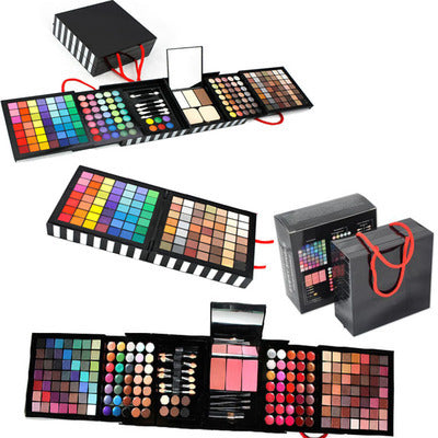 Explosion Deluxe 177 Color Eye Shadow  Bronzing Plate Combination Makeup Set White Optional