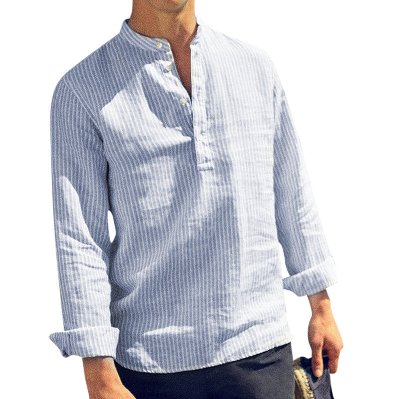 Hot sale striped men's shirt