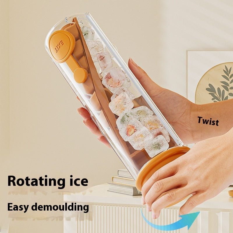 PP Material Household Ice Tray Rotating Dustproof Cover Mold