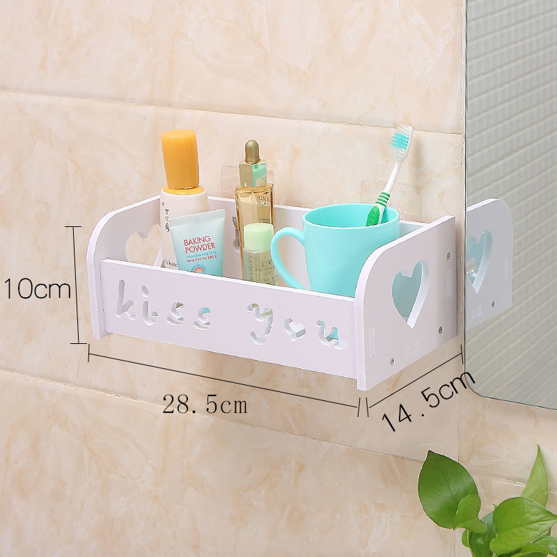 Perforation-free Bathroom Wall Mounted Storage Rack