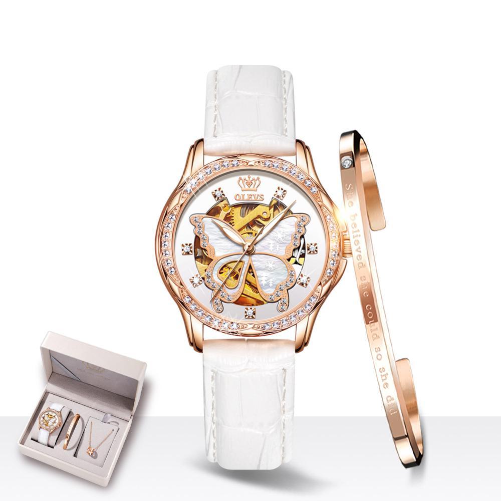 Women's Automatic Mechanical Watch Gift Box Set