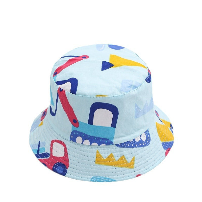 Children's Thin Cute Printed Sunscreen Sun Hat