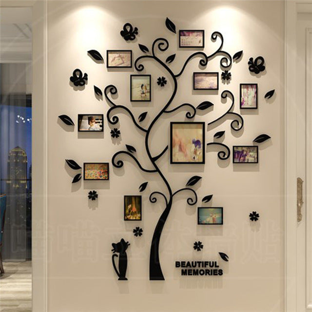 Family photo frame tree wall sticker