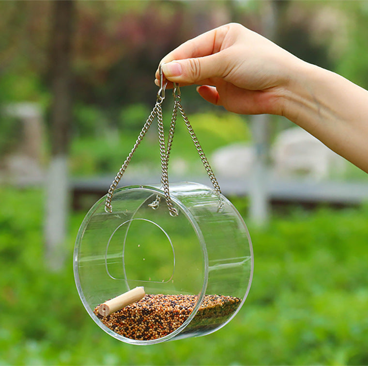 Acrylic Bird Food Box