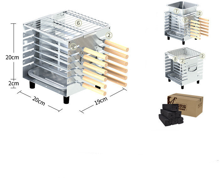 Indoor BBQ Heating Furnace Commercial Smokeless