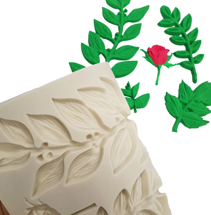 Leaf Fondant Tools Rose Silicone Molds Cake Decorating Cake Molds Chocolate Baking Tools