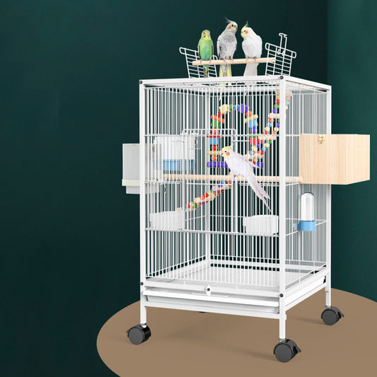 Parrot Xuanfeng Bird Cage With Feeder Toy Grass Nest Breeding Box