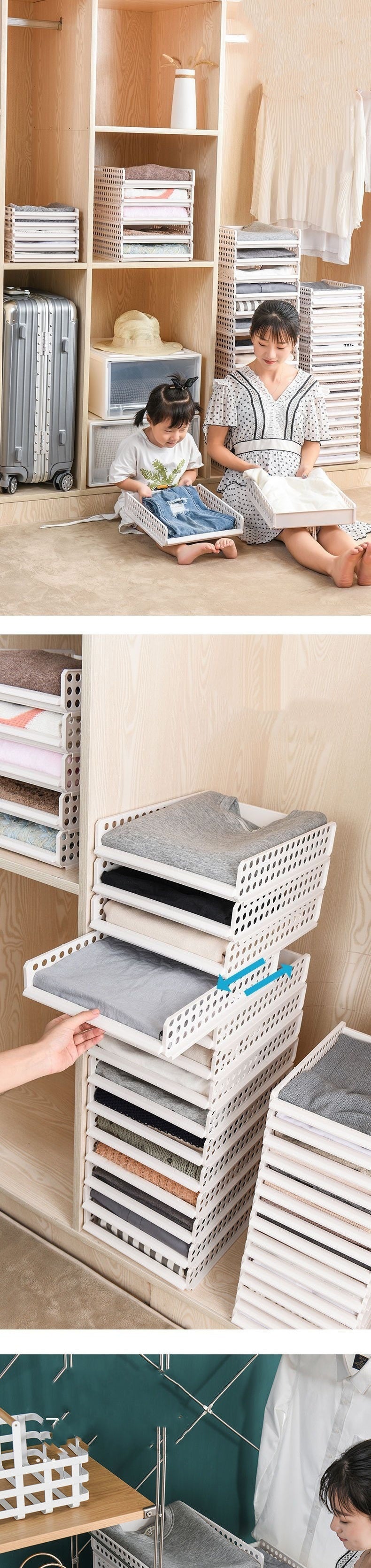 Household Wardrobe Dorm Clothes Pants Storage Rack