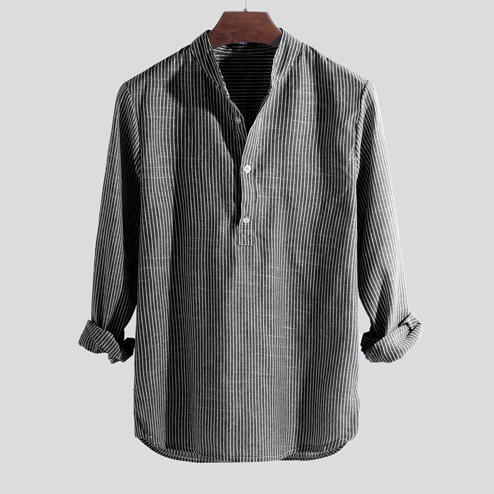 Hot sale striped men's shirt