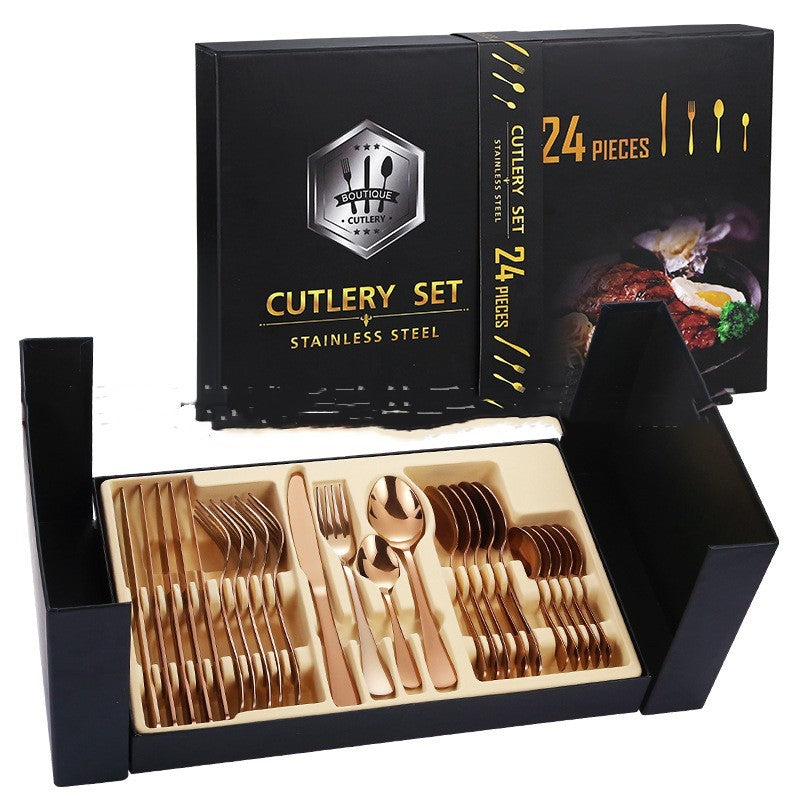 Stainless Steel Tableware Gift Box Set