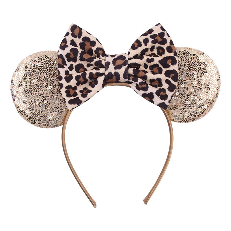 New Headband Baby Holiday Hair Accessories Leopard Print Hair Band