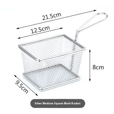 304 Stainless Steel Chips Basket Mini Frying Basket