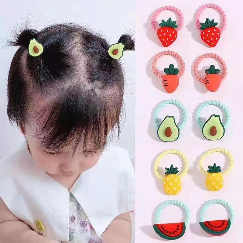 Summer Baby Resin Hair Accessories Toddler Hair Rope