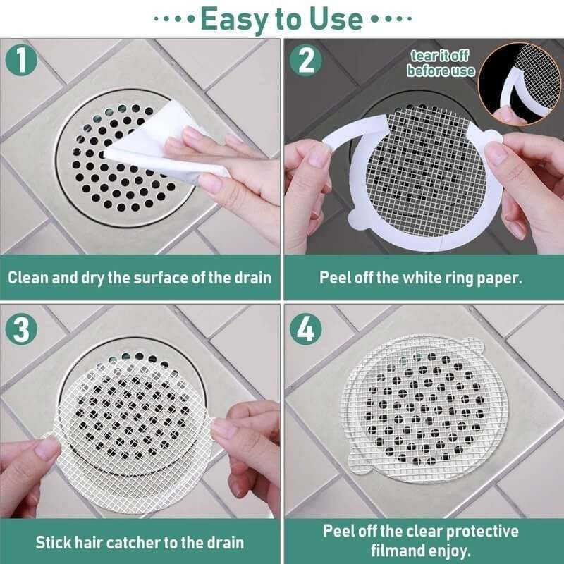 Bathroom Sewer Filter Screen Disposable Floor Drain Sheet