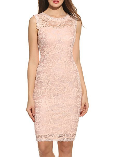 Aliex Hot Sale Lace Sleeveless Dress