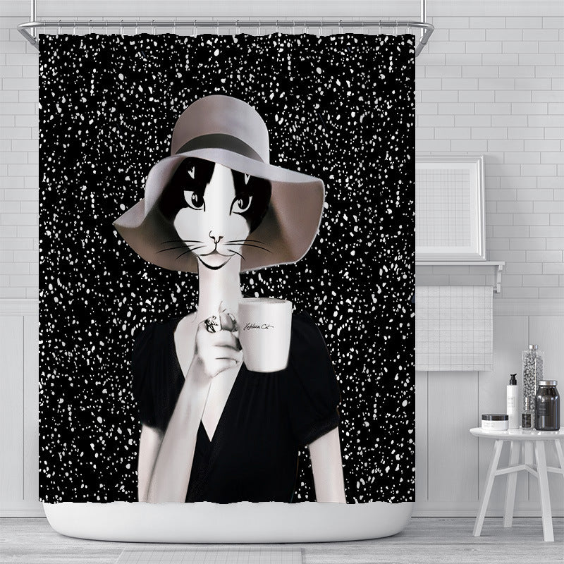 Waterproof Polyester Bathroom Curtain Shower Curtain