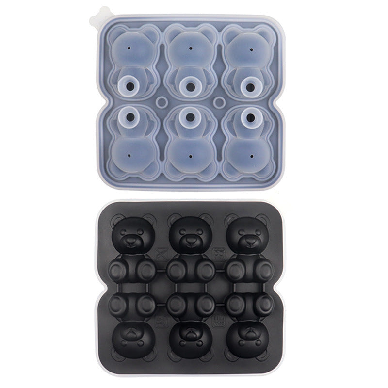 Bear Ice Cube Molded Silicone Ice Tray