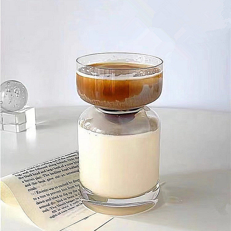 Creative Iced Latte American Style Glass Cups