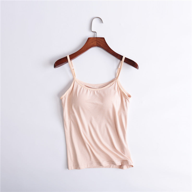 Women's Camisole With Chest Pads Without Wire Cups